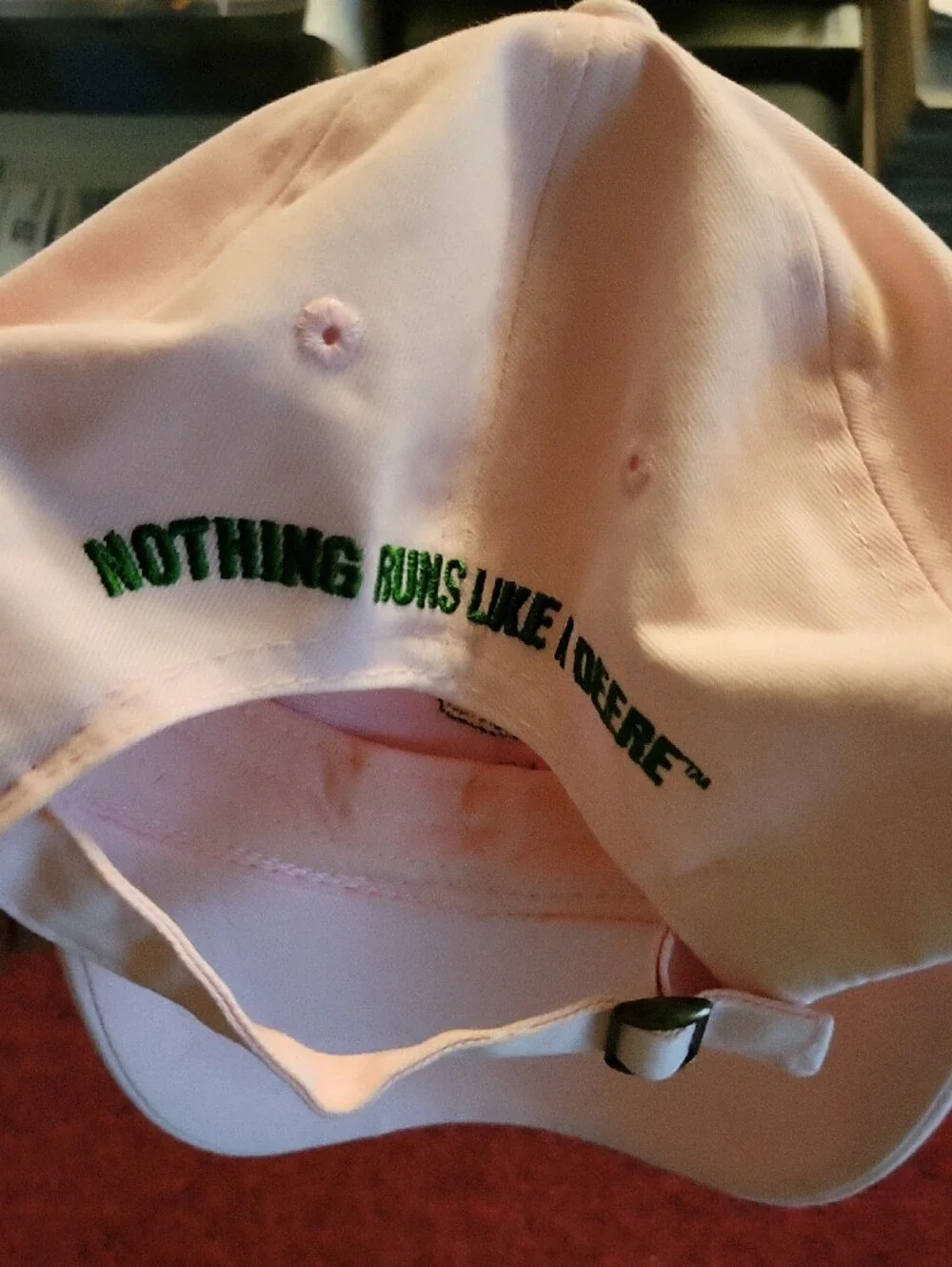 John Deere Owner's Edition Pink Cap with Green & Yellow Embroidered Logo